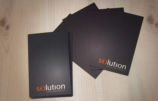 Seolution's Minimalist Business Card