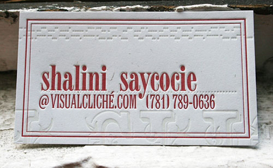 Shalani Saycocie's Simple Business Card