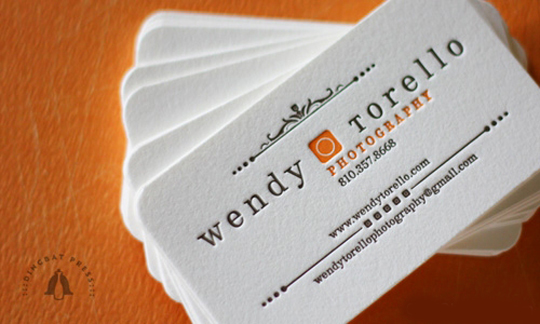 Wendy Torello's Photography Business Card