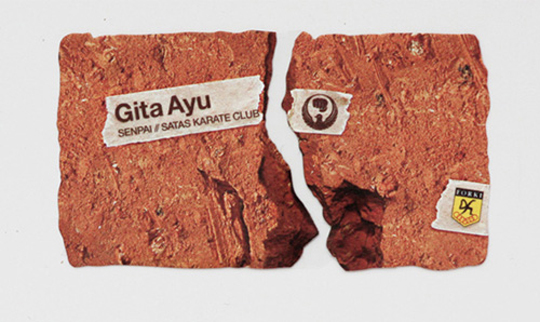 Gita Ayu's Die Cut Business Card