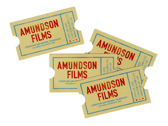 Amundson Films' Die Cut Business Card