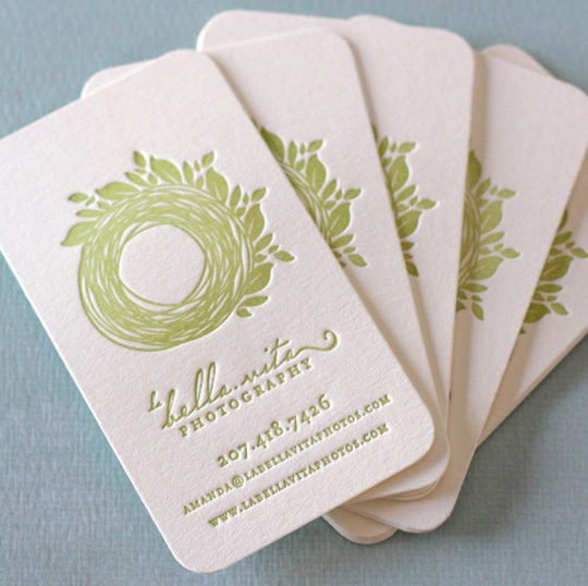 La Bella Vita's Photography Business Card