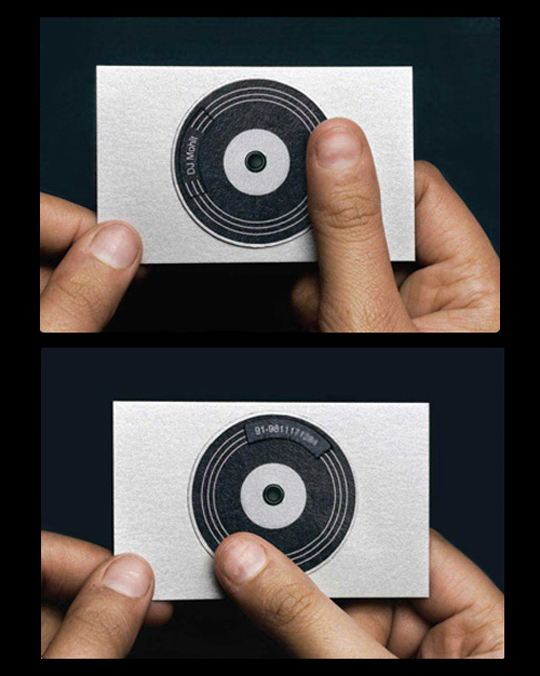 DJ Mohit's Unique Business Card