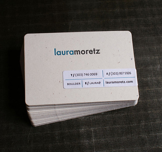 Laura Moretz's Designer Business Card