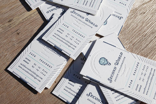 Second World's Designer Business Card