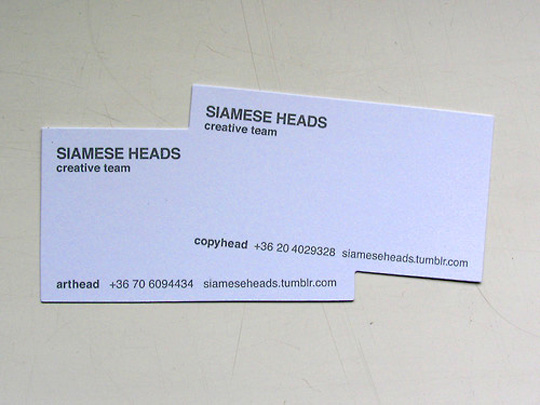 Siamese Head's Creative Business Card