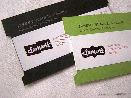 Elementville.com's Advertising Business Card