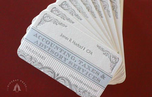 James Hadad's Accounting Business Card