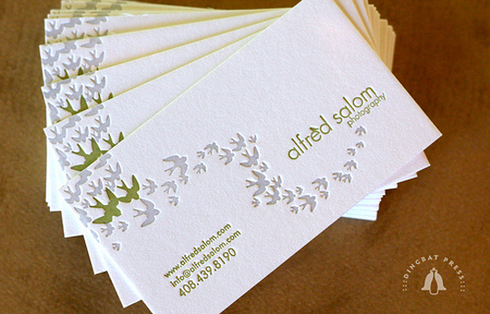 Alfred Salom's Photography Business Card