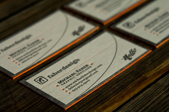 Michael Faber Design's High Quality Business Card