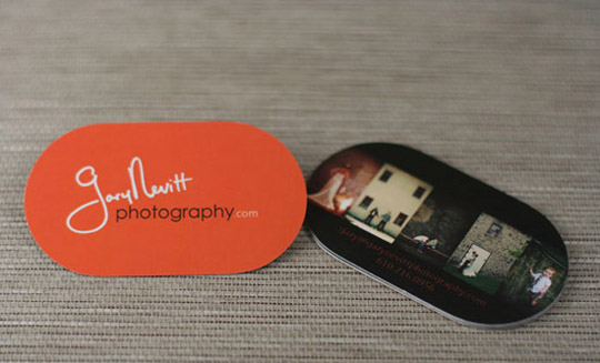 Gary Nevitt's Photography Business Card