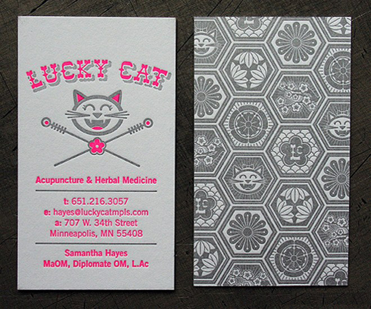 Lucky Cat's Cute Business Card