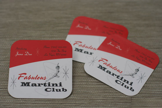 Martini Club's Creative Business Card
