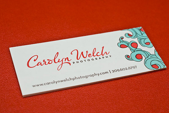 Carolyn Welch's Photography Business Card