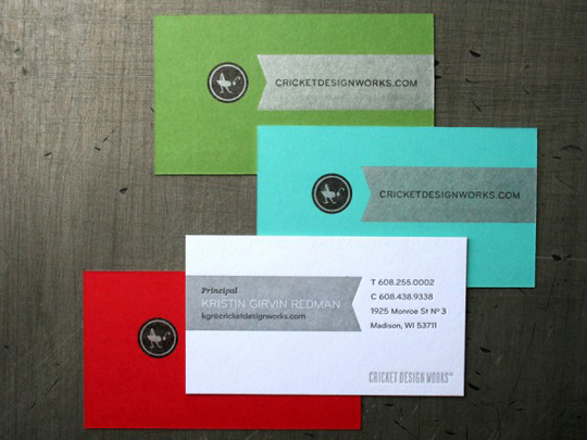 Cricket Design Works' Full Color Business Card