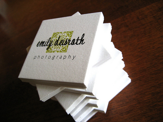 Emily Deisroth's Photography Business Card