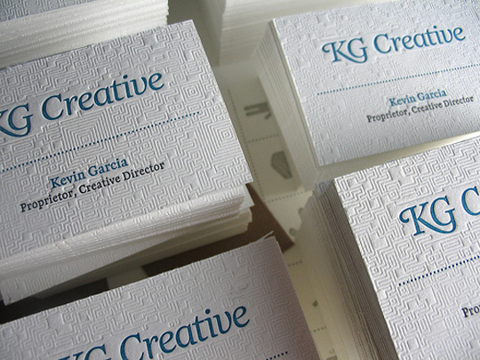 KG Creative's Graphic Design Business Card
