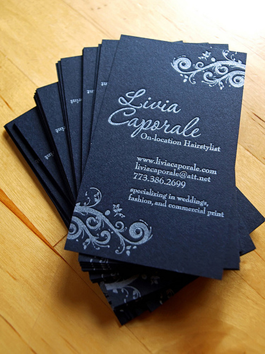 Livia Caporale's Beauty Business Card