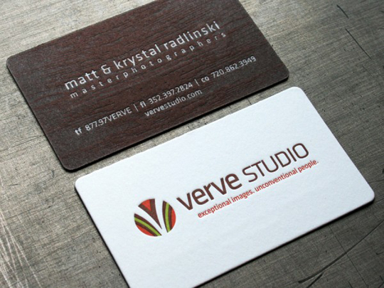 Verve Studio's Textured Business Card