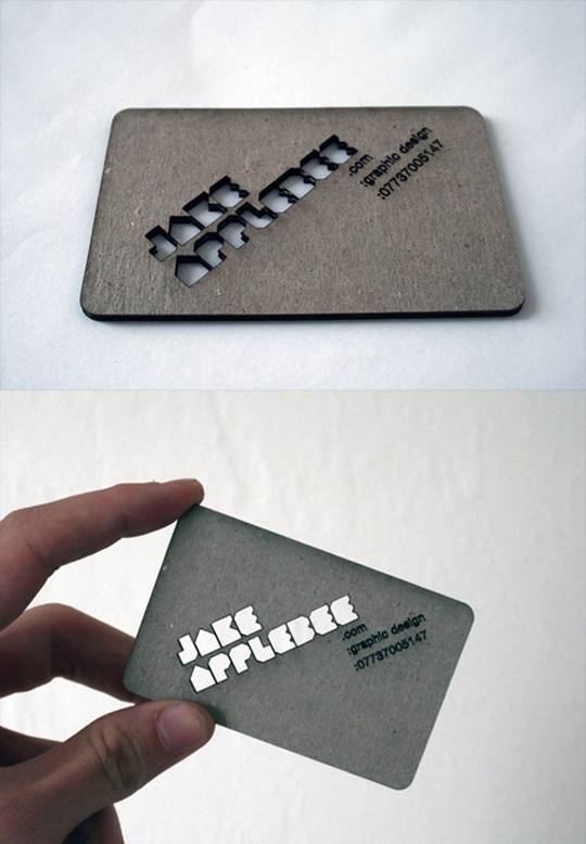 Jake Applebee's Graphic Design Business Card