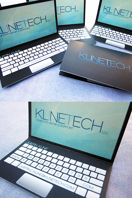 Klinetech's Folding Business Card
