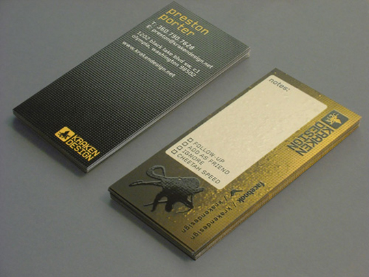 Kraken Design's Textured Business Card