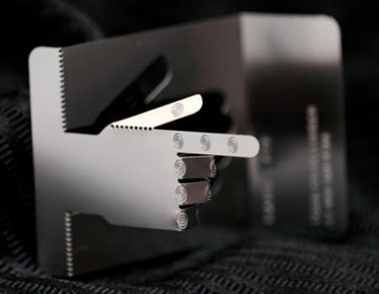 Hand + Eye's Die Cut Business Card