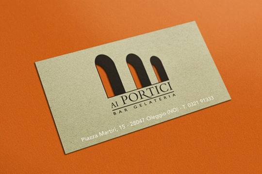 Ai Portici's Die Cut Business Card 