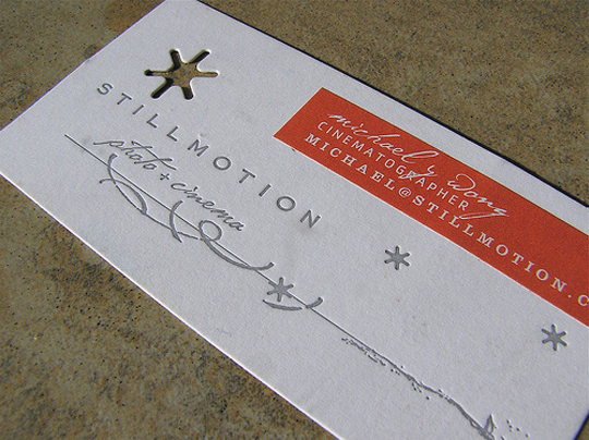 Stillmotion's Advertising Business Card