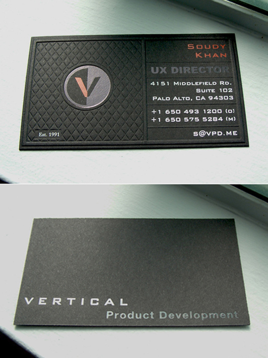 VPD's Textured Business Card