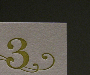 3 Magic Beans Letterpress Business Card
