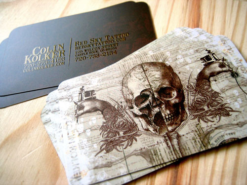 Red Sky Tattoo's Cool Business Card