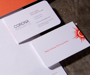 CoronaInsight's Simple Business Card