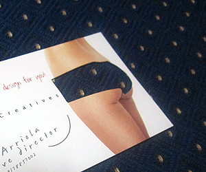 Nel I. Arriola Uniquely Cheeky Business Card