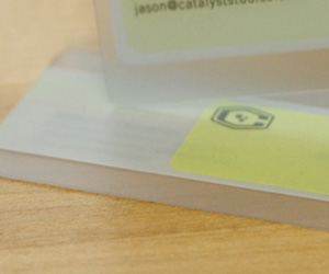 Catalyst Studios Plastic Business Card