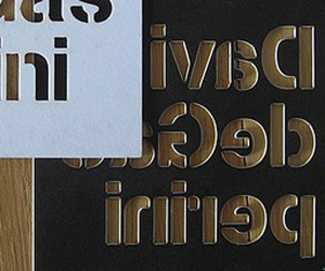 David Gasperini's Die Cut Business Card 