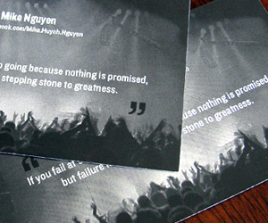 DJ Mike Nguyen's Business Card Design