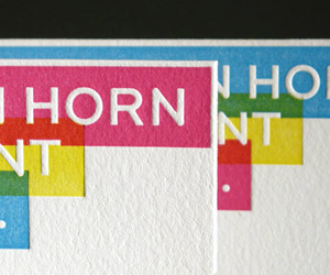 Kyle Van Horn's Letterpress Business Card