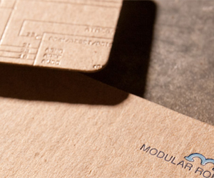 Mod Robotics' Letterpress Business Card
