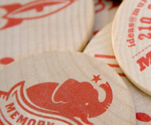 Murillo Design's Wooden Business Card