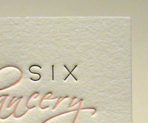 Six Chancery Lane's Letterpress Card