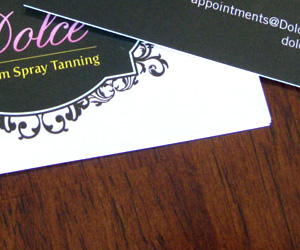 Dolce Custom Spray Tanning Business Card