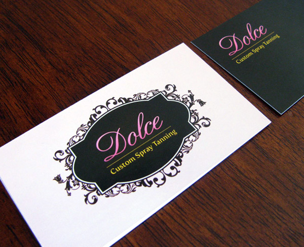 Dolce Custom Spray Tanning Business Card