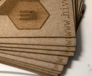 Hive13's Laser Engraved Business Card