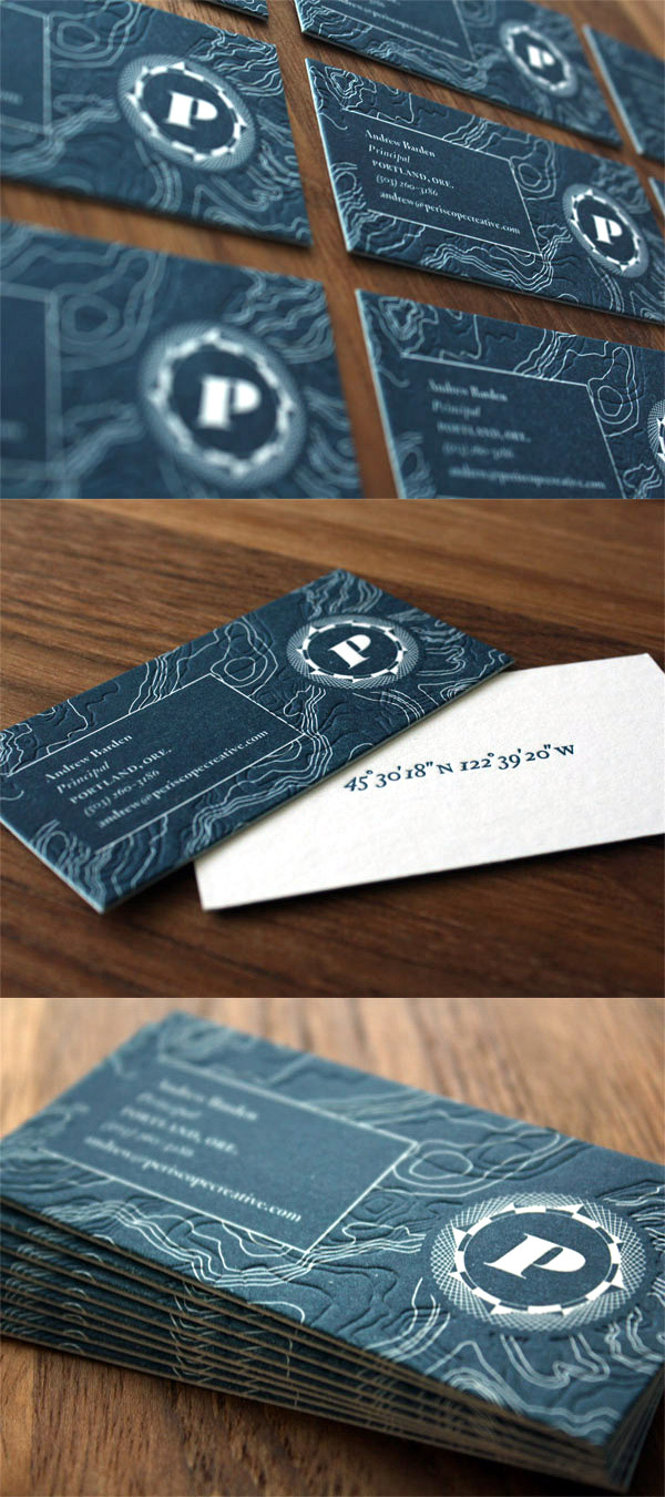 Periscope Creative's LetterPress Business Card