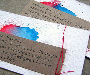 Ethan Martin's Unique Business Card