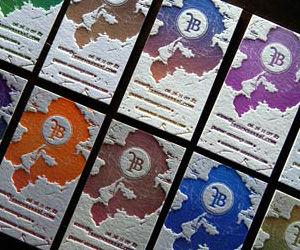 Fabien Barral Unique LetterPress Business Card