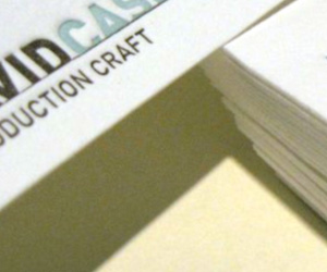 Folding LetterPress Business Card by David Caso