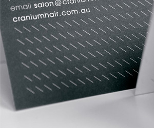 Cranium Salon's Minimalist Appointment/Business Card