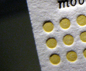 Factory256's LetterPress Business Card